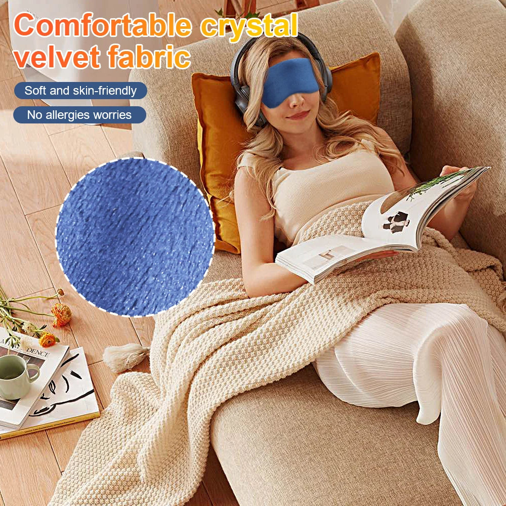 Electric Heating Eye Mask Infrared Hot Compress Eye Massager Relieve Fatigue Reduce Dark Circles Sleep Shade Eye Massage Glasses