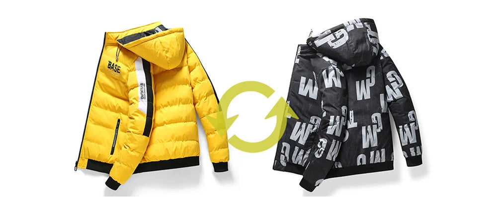 DIMUSI Winter Men Padding Jacket Fashion Male Thicken Down Thermal Parkas Casual Outwear Windbreaker Hooded Coats Man Clothing