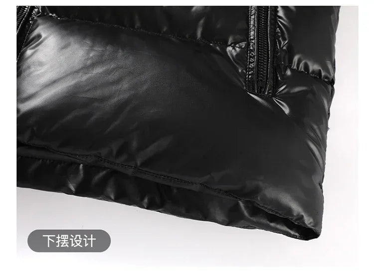 Thick Winter Jacket Warm Wool Windproof Hooded jacket Male Parkas Plus Size Fashion Man Jacket and Coat Men