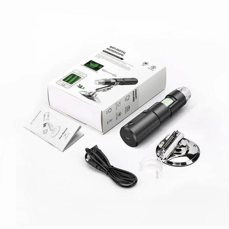 Digital Microscope WiFi Wireless Electron Dermatoscope Scalp Detection Pores Magnifier Facial Skin Analyzer Machine Professional