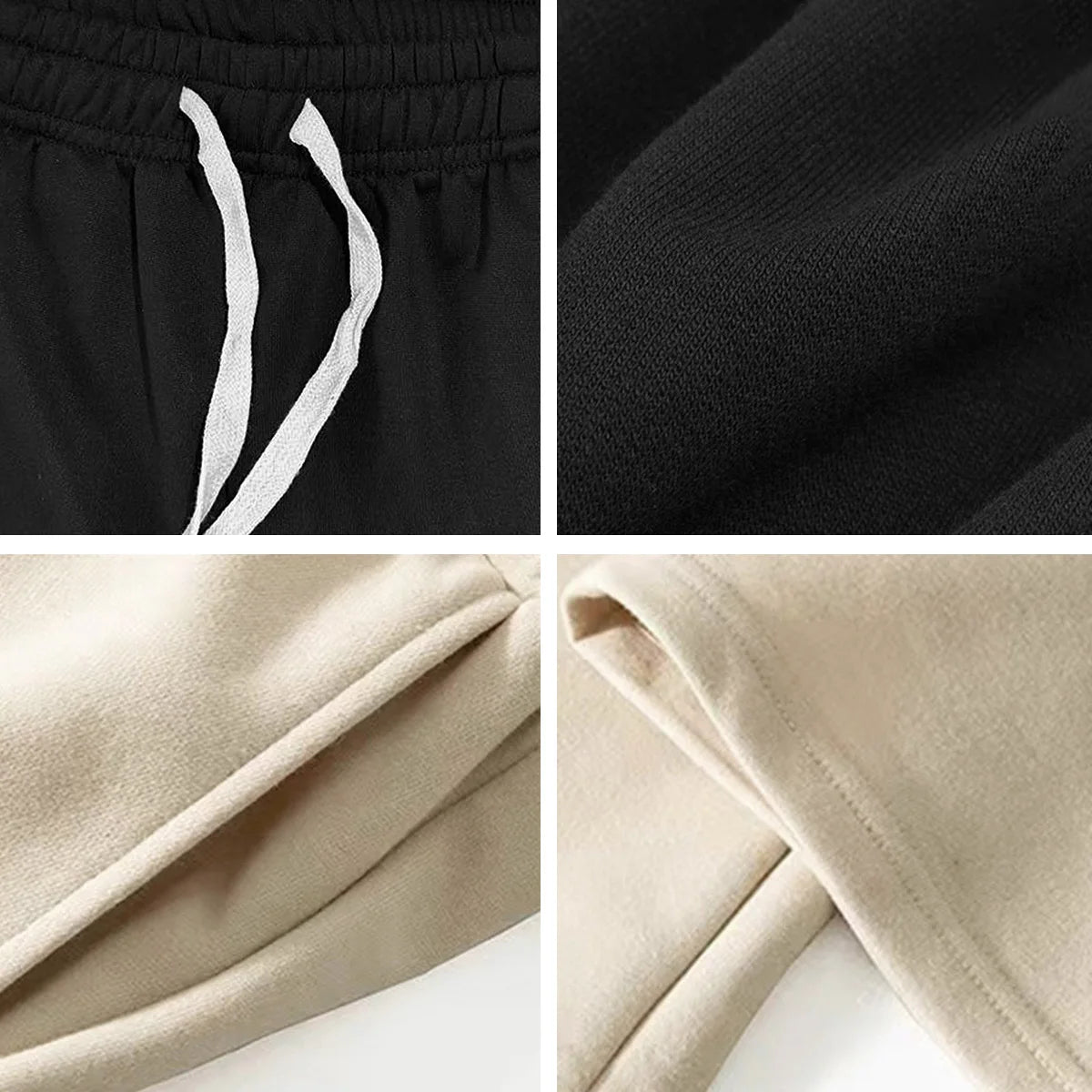 Men's solid color straight leg jogging pants, suitable for casual sports such as running, gym, and outdoor activities