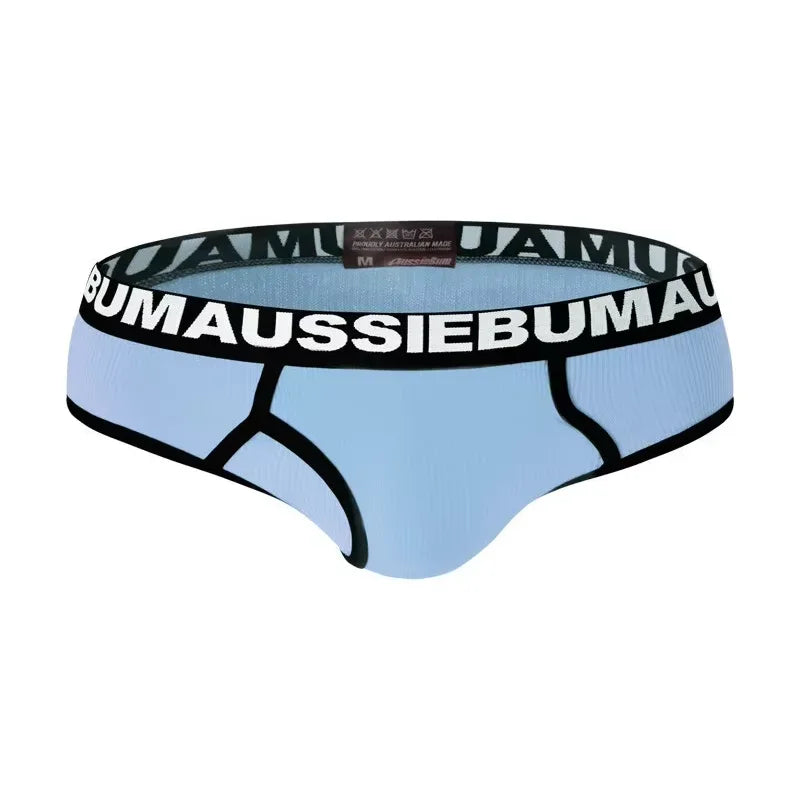 Men's thread colored briefs low waist comfortable breathable sexy briefs wholesale