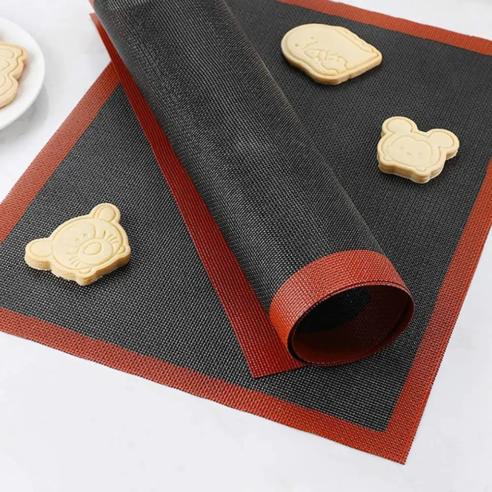 Silicone Grill Mat 30X40cm Baking Tray Breathable BBQ Cookie Bread Mat Oven Microwave High Temperature Baking Kitchen Tools