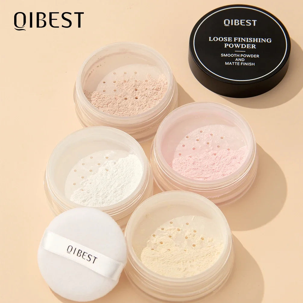 Face Loose Powder Translucent Matte Pink White Setting Powder Oil-Control Cosmetics Long-Lasting Waterproof Facial Makeup Powder