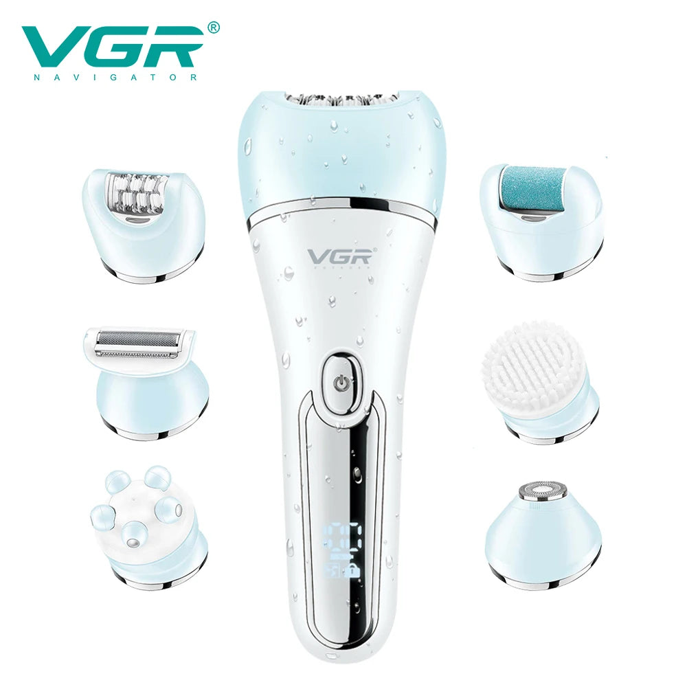 VGR Hair Trimmer Professional Hair Removal Tool Electric Epilator Lady Shaver Waterproof Hair Remover Epilator for Women V-733