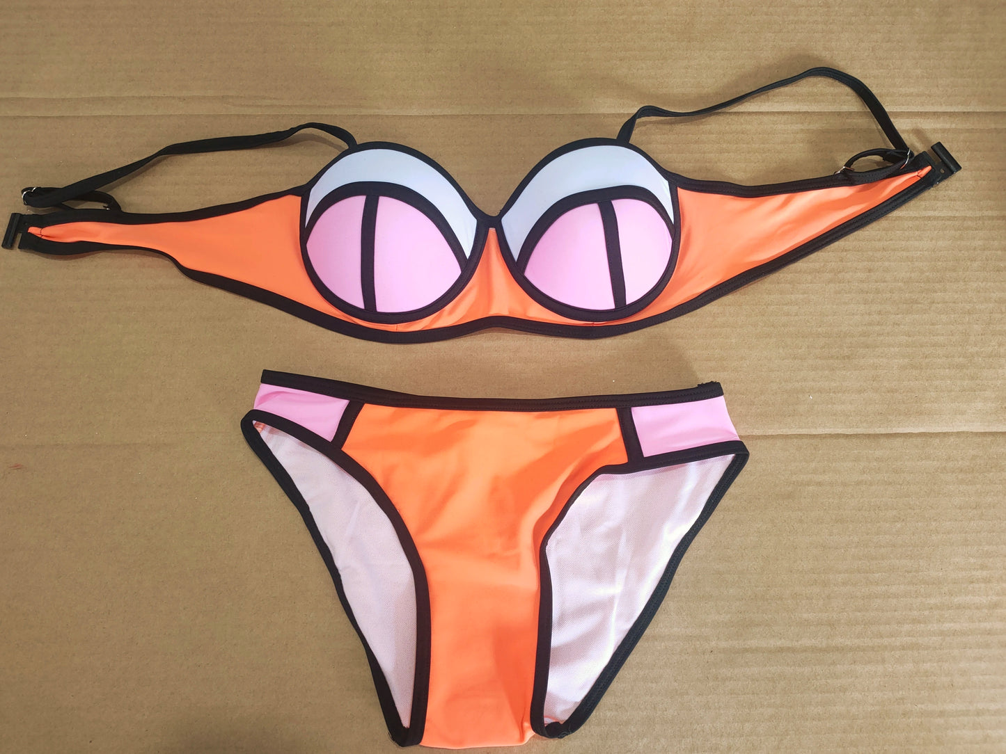 F4297 Women's swimsuit Multi Colour Neoprene Bikini Women Sexy Bikini 2025 women's push up swimsuit
