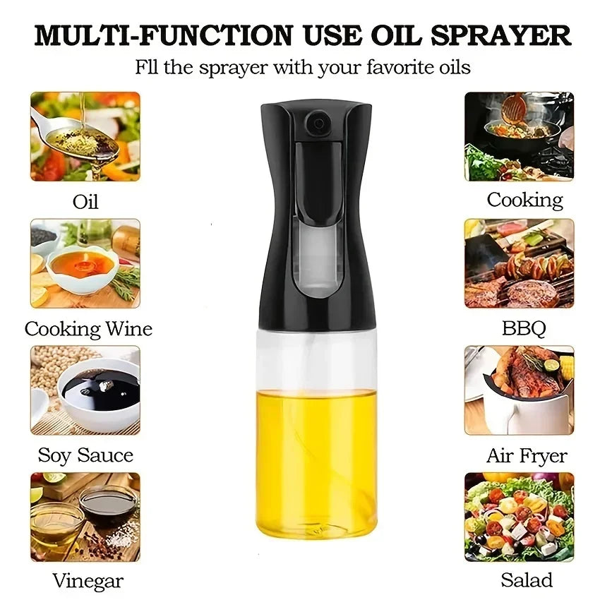 Olive Oil Sprayer Bottle Baking Barbecue Mist Sprayer Kitchen Cooking Vinegar Oil Dispenser for Air Fryer BBQ Picnic Tools