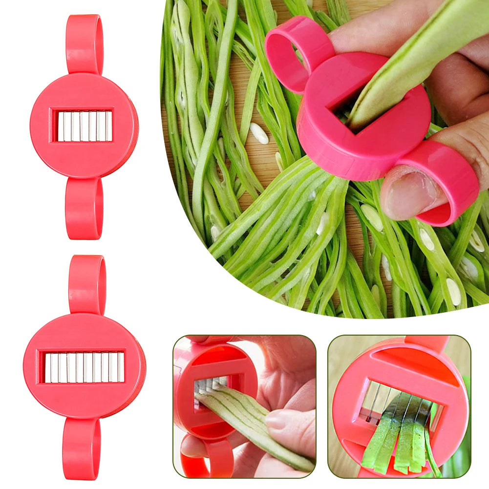 Bean slicer Green Bean Slicer Cutter Cut Fruit Vegetable Stringer Peeler Remover For Easy Kitchen Gadgets Kitchen Accessories