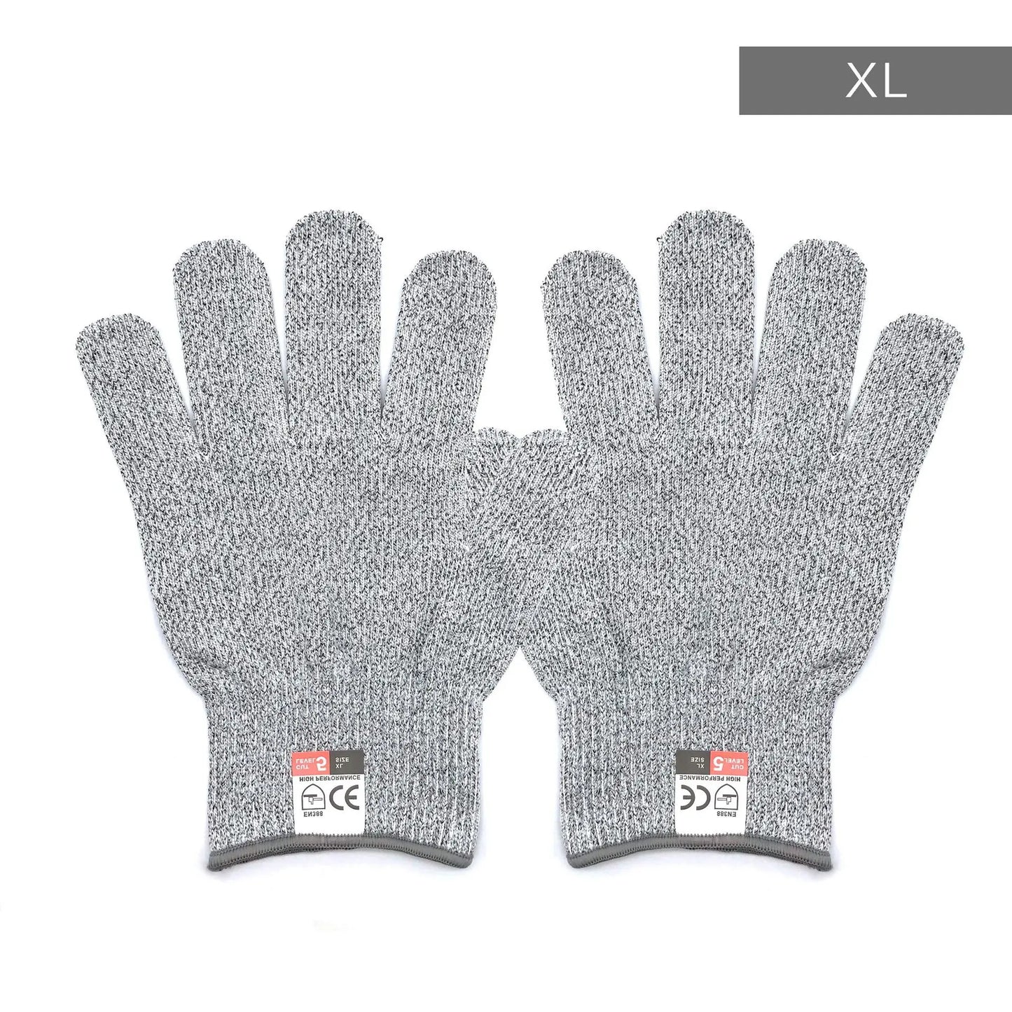 Grade 5 HPPE Anti-Cut Gloves Kitchen Gardening Anti-Cut Knitted Gloves Anti-Thorn Wear-Resistant Glass Building Cutting Gloves