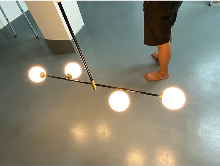 Modern Chandelier for lliving room Minimalist Glass Ball Pendant Lights Home Decoration Dining Room Kitchen Hanging Lamp Bedroom