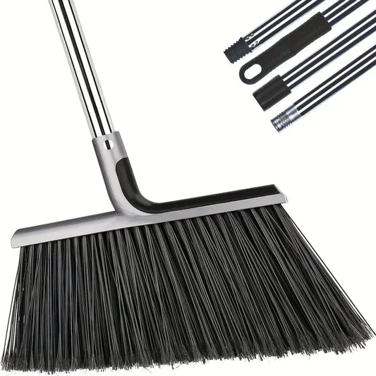 Heavy-Duty Broom Outdoor for Courtyard Garage Lobby Mall Market Floor Kitchen Room Office Pet Hair Rubbish Cleaning