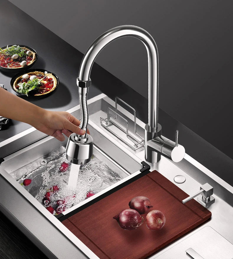 Faucet Extender 360 Degree Rotary Kitchen Sink Faucet Bubbler Water-Saving Device Adapter Soft Water Nozzle Bathroom Accessories