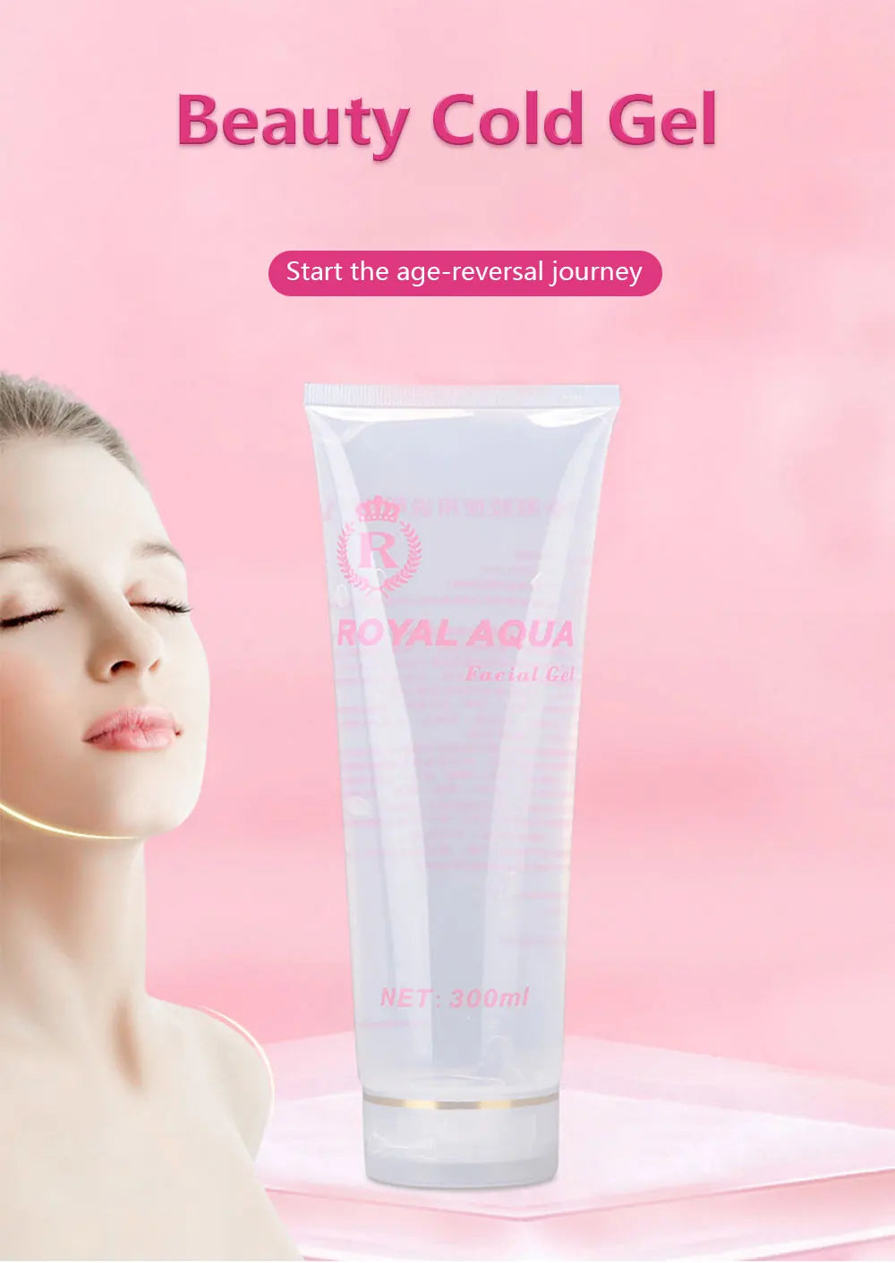 Facial Skin Lifting Firming Tighten Anti Wrinkles Injection Gel Cream RF&EMS Body Slimming Ultrasonic Gel Massager Cavitation