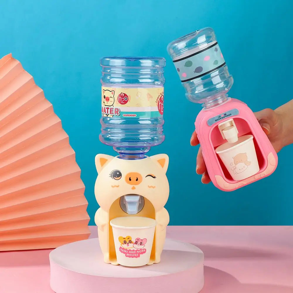 Children's Mini Fun Water Dispenser Electric Acousto-optic Simulation House Drinking Machine Baby Kitchen Toy Children Gift