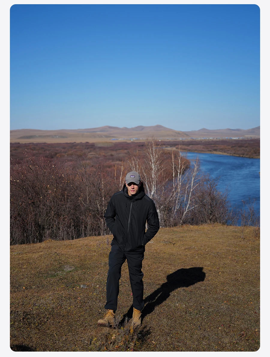 SIMWOOD 2024 Winter New Regular Fit Water-Resistant, Windproof Shell Men’s Winter Jacket with Hood Outdoor Coats