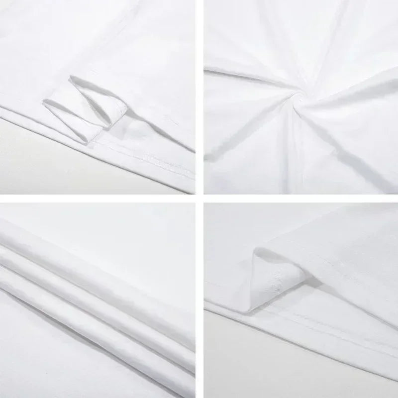 Men's Summer Spade A-line Poker Pattern Printed T-shirt Fashion Loose Casual Round Neck Large Men Breathable Soft Cotton T-shirt