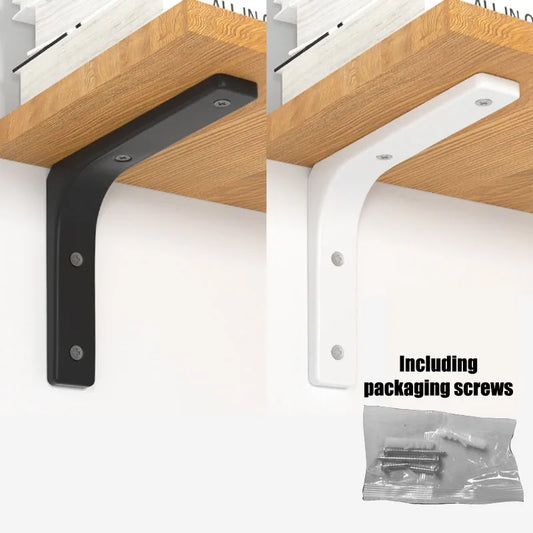 Floating Shelf Brackets Black and White Shelves for Shelves Wall Storage Kitchen Stand Bracket Support Hardware Home Improvement