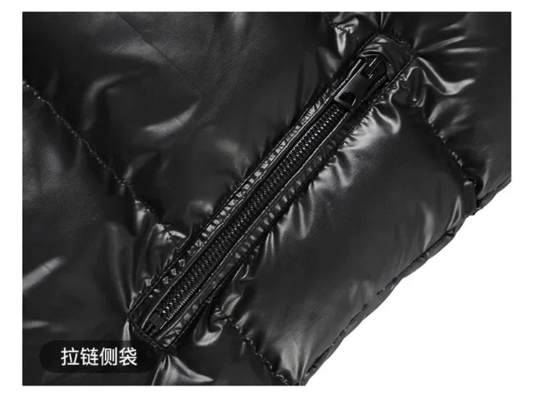Thick Winter Jacket Warm Wool Windproof Hooded jacket Male Parkas Plus Size Fashion Man Jacket and Coat Men