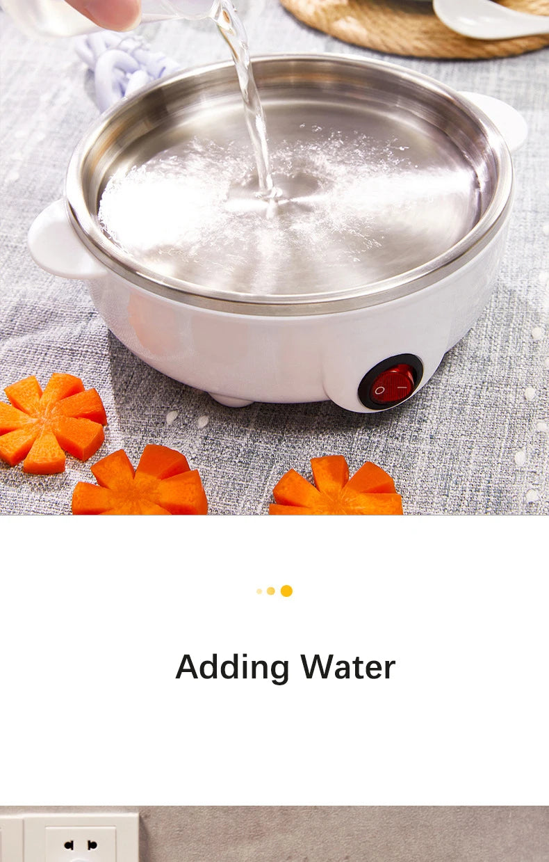 Multi Function Egg Steamer Electric Egg Cooker Corn Milk Steamed Kitchen Cooking Machine Rapid Double Layer Egg Boiler Steamer