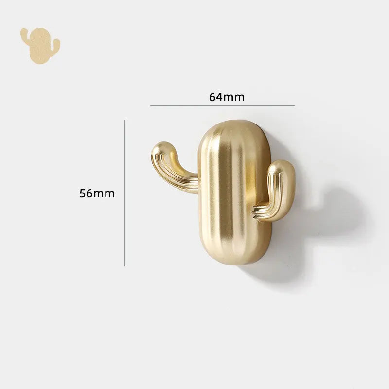 Kitchen Cabinet Storage Cactus Wall Hook Adhesive Practical Pot Plant Wall Hanger Home Decor Organizer Key Rack Bathroom Hook