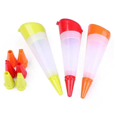Silicone Food Writing Pen Chocolate Decorating Tools Cake Mold Cream Cup Cookie Icing Piping Pastry Nozzles Kitchen Accessories