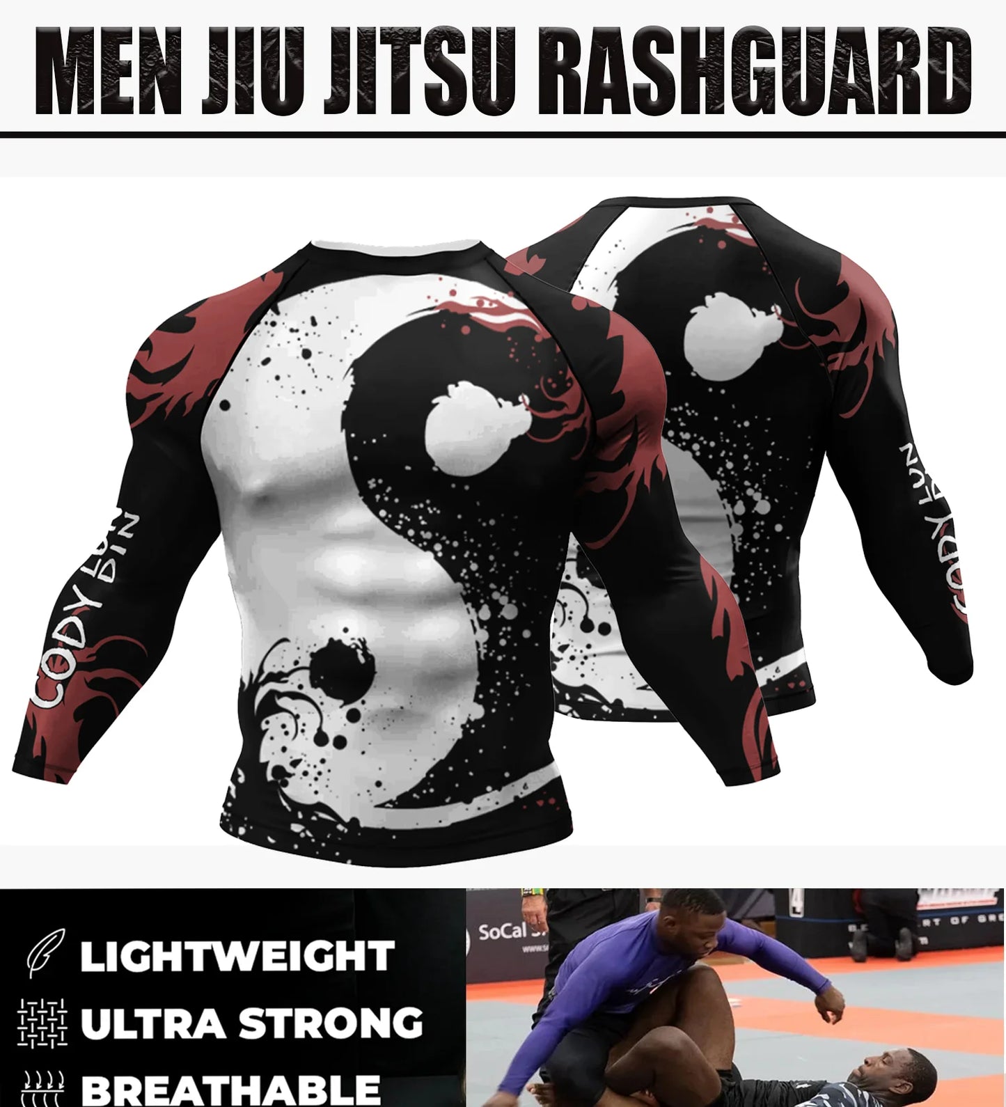 Popular Beach Surf Wear Short Sets For jiu jitsu Bjj No Gi Rashguard+Grappling Shorts Cool Westling stretchy Running Gym Clothes