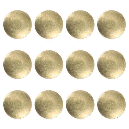 12 Pcs Kitchen Cabinet Handles Brass Drawer Small Knobs Door Simple Decorative Cupboard Round Wardrobe