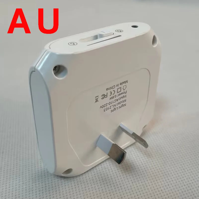 LED Plug in Night Lights Light Control Sensor Lamp Dimmable Energy Saving Lamp Under Cabinet light for Kitchen Aisle WC Bedroom