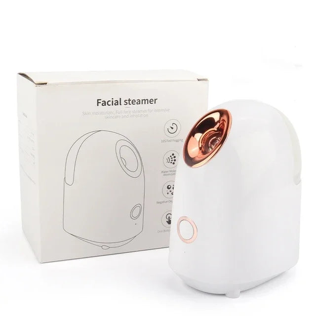 Facial Sauna Home Spa Warm & Cold Mist Moisturizing Face Humidifier Atomizer Pore Cleanser Removing Acne Aromatherapy Skin Care