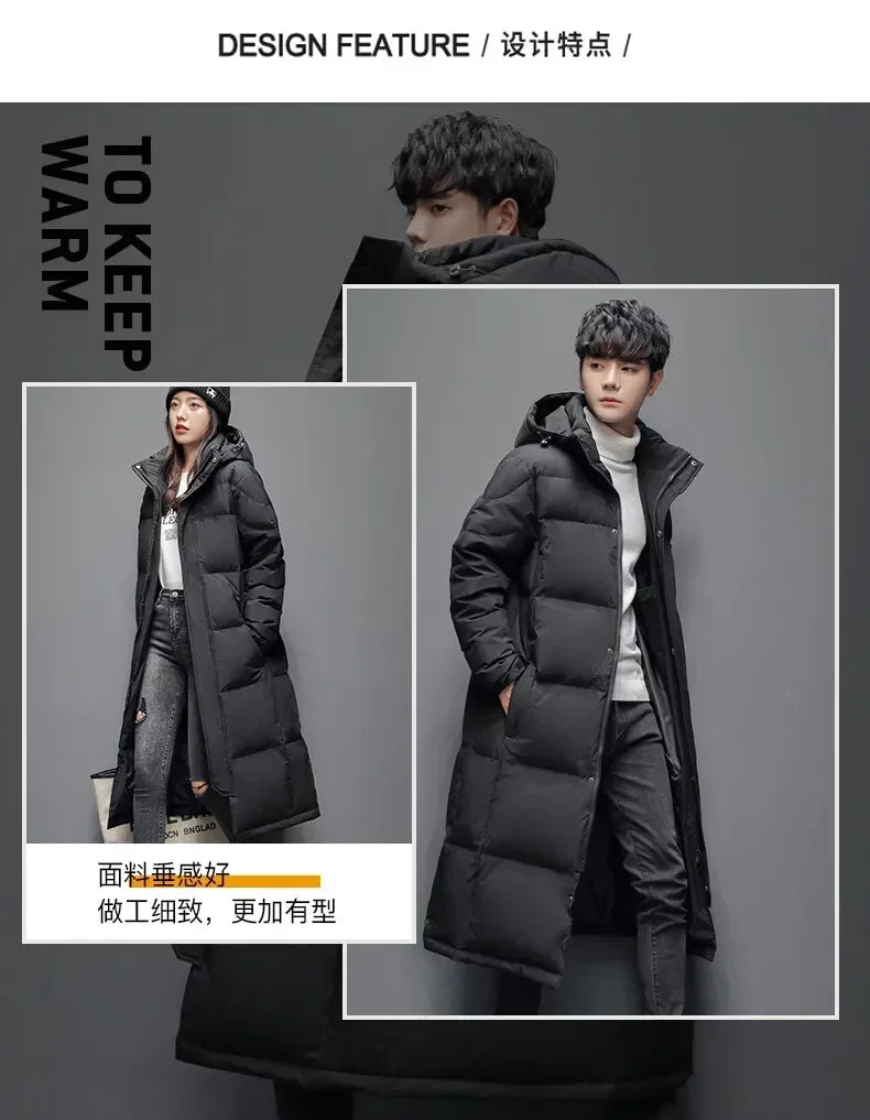 Men's Slim Cotton Long Coat High Quality Design Hot Casual Parka Men Clothes Unisex Outdoor Leisure Parka Cotton-Padded Parkas