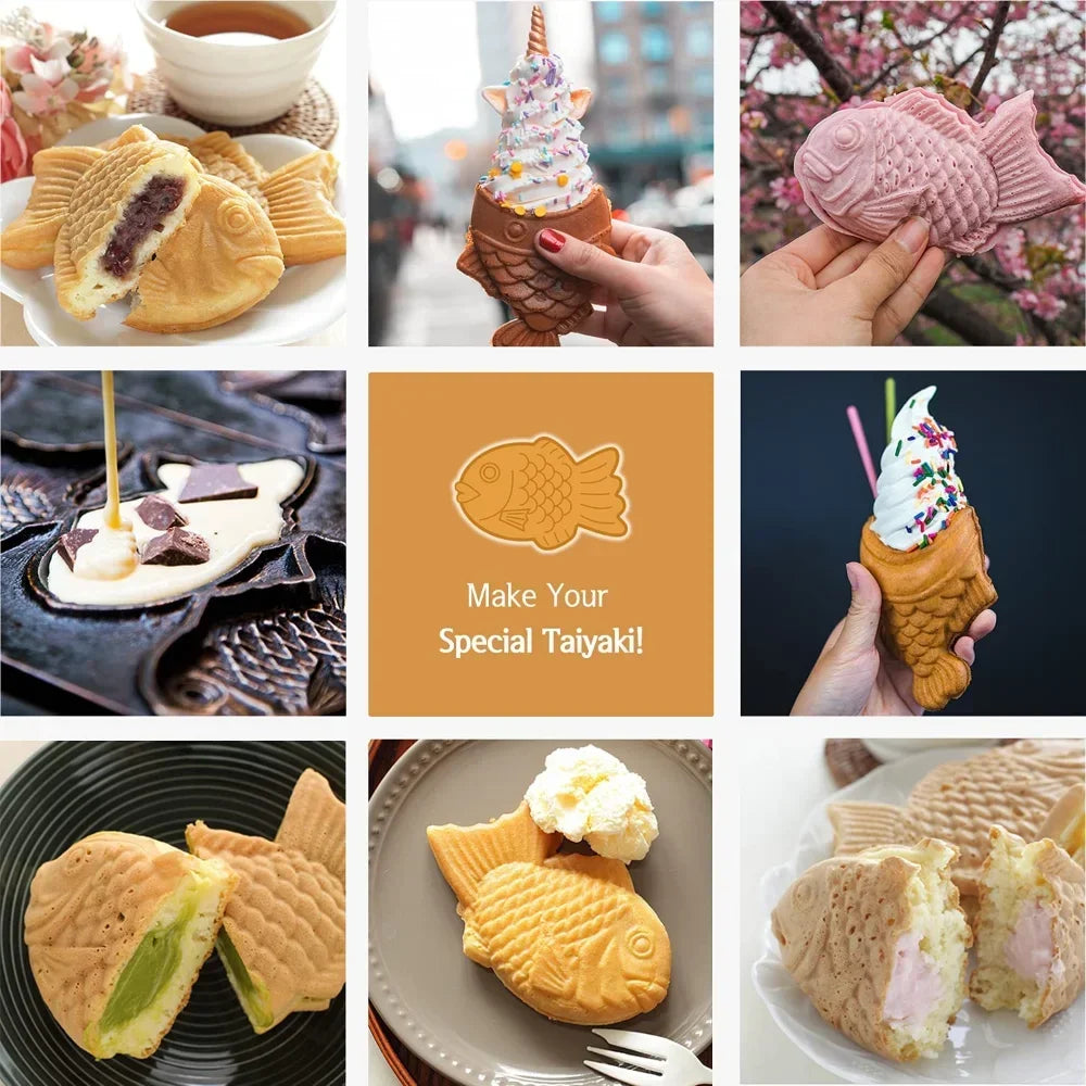 waffle maker Taiyaki Bread Sandwich Cake pastry Baking Board Mold Making Ice Cream Dessert Baking Tools Kitchen Accessories