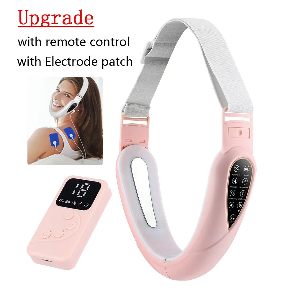 V Face Facial Machine Electric V-Line Up Lift Belt Face Massage LED Face Skin Lifting Firming Beauty Device Double Chin Reducer