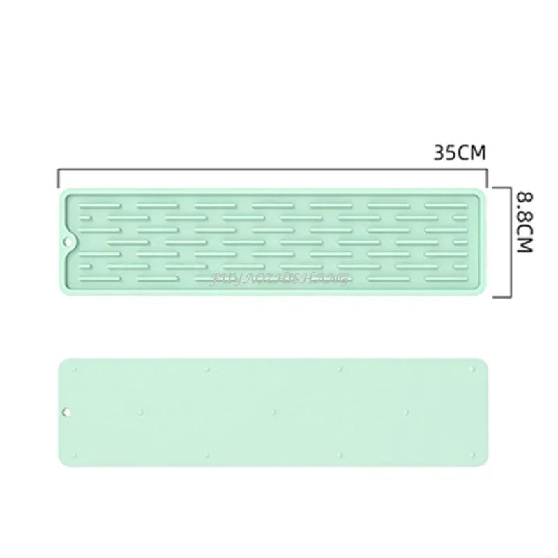 Kitchen Silicone Faucet Mat Drip Protection Pads Faucet Water Catcher Mat Sink Drain Pad Waterproof Non-slip Bathroom Gadget