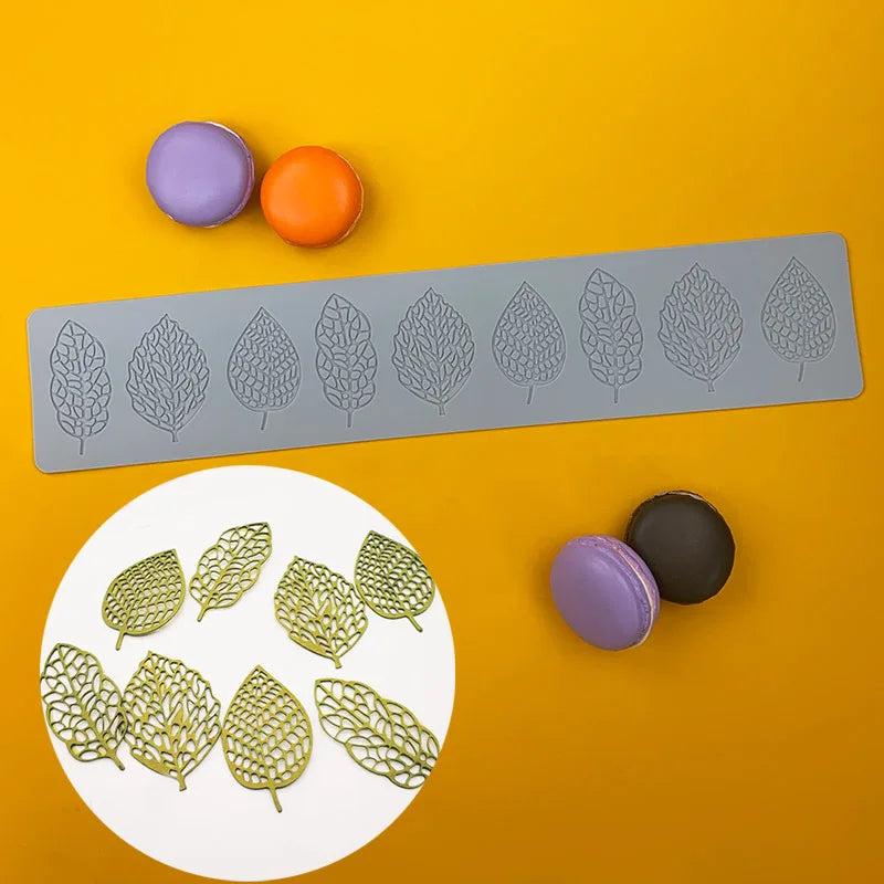 Various Leaf Butterfly  flower Silicone Cake Lace Mold Snowflakes deer Shape Fondant Mold Cake Decorating Tool  kitchen bakeware