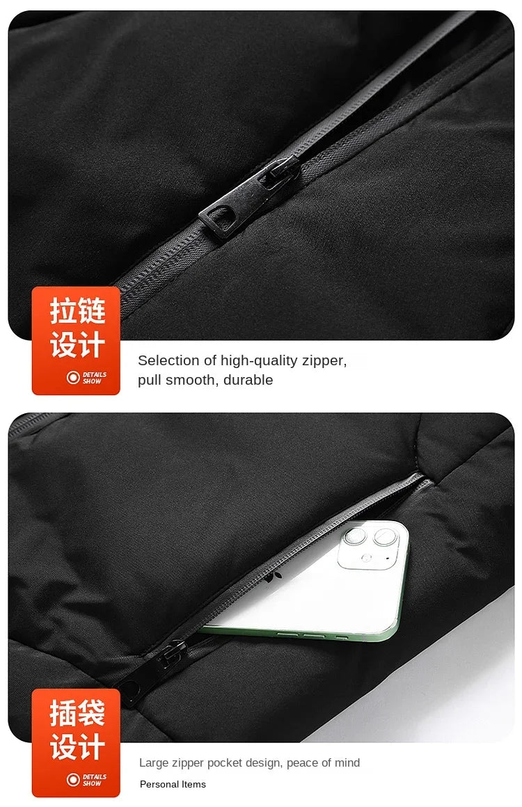 11 Zone Heating Jacket Vest Men Electric Heating Padded Jacket Usb Heating Clothes Outdoor Women Cold-proof Warm Ski Down Jacket