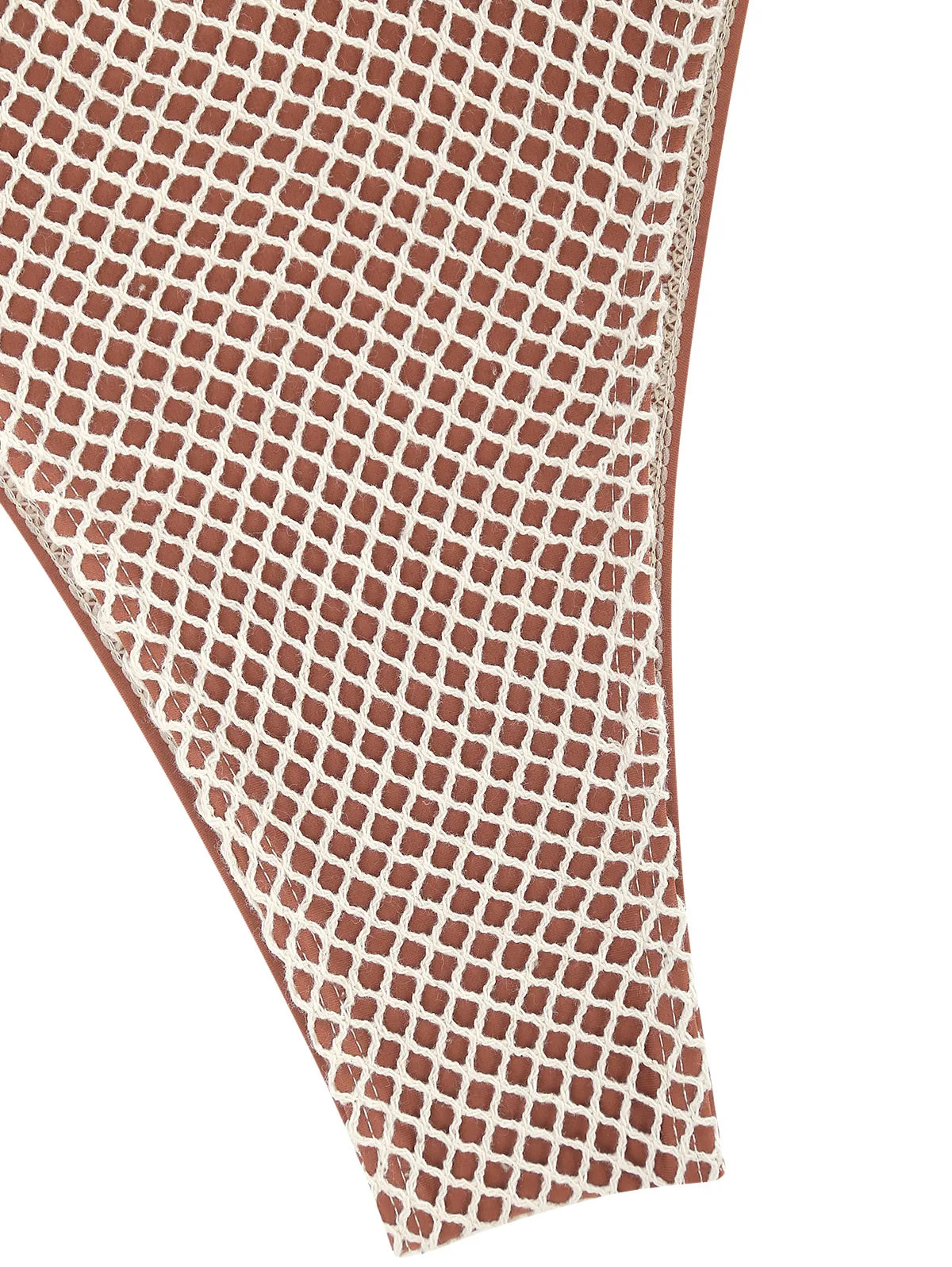2024 Women's Swimsuit Two Piece Fishnet Bikinis Bikini Sets Solid Backless Tie Back Swimwear for Women Beachwear Bathing Suits
