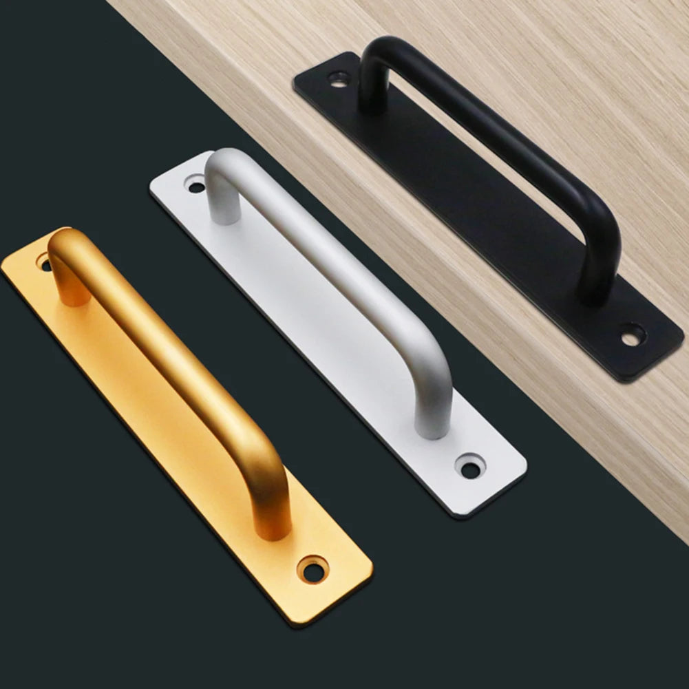 Door Handle Cabinet Pulls Aluminum Push-pull Balcony Gate Window Pulls Knob Kitchen Furniture Hardware Handle