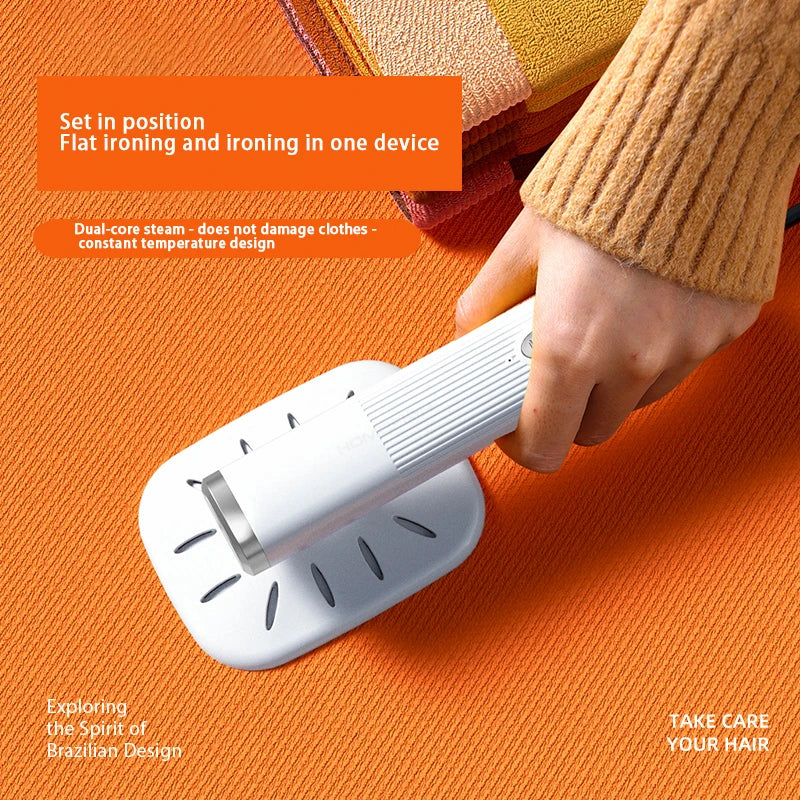 Handheld Iron Steamer 360° Ironing Small Garment Steamer USB Powered Electric Ironing Machine for Fabric Clothes Ironing