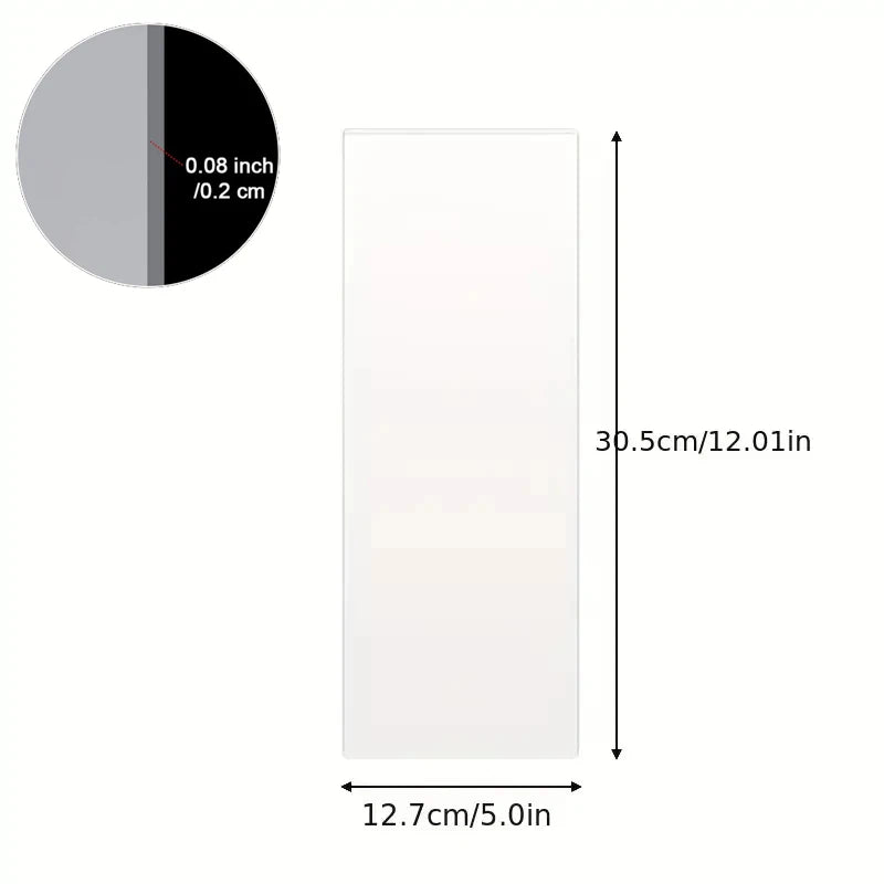 1Pcs Acrylic Cake Scraper Transparent Rectangular Baking Tool for Easy Decorating and Cleaning Kitchen Accessory for Home Bakers