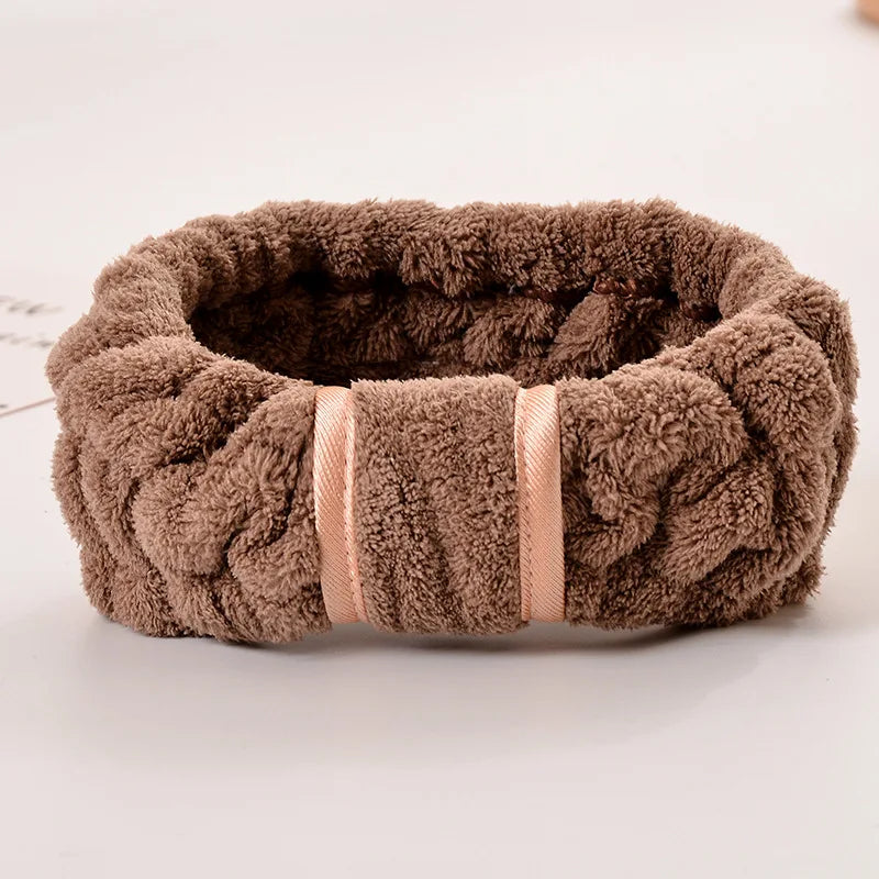 Headbands Spa Facial Headbands Makeup Headbands Elastic Terry Cloth Head Wrap for Women Washing Face Makeup Shower Yoga Sports