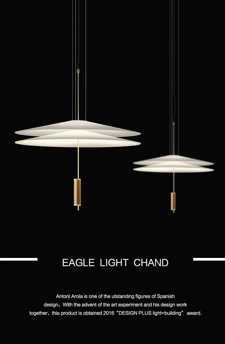 Postmodern LED Pendant Lamp Flying Saucer Indoor Decor Acrylic Chandelier Dining Table Bar Living Room Kitchen UFO Hanging Light