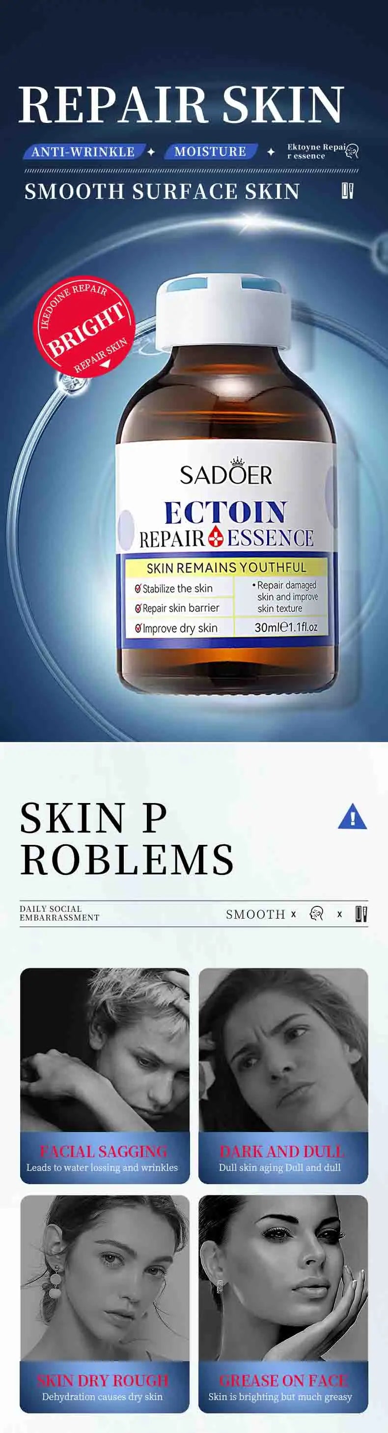 SADOER Boseine Retinol Facial Serum for Face Moisturizing Firming Brightening Hydrating Facial Essence Beauty Face Skin Care