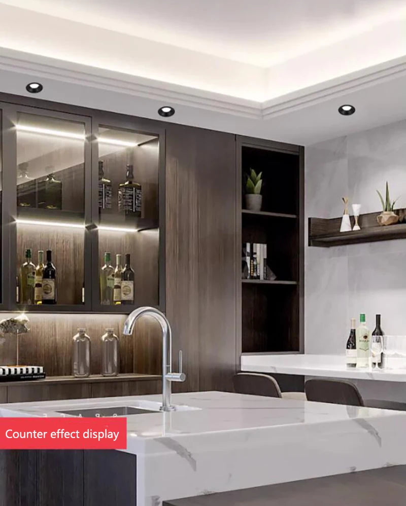 Anti-Corrosion Dimmable LED Downlight 3W 5W Anti-Glare Led Ceiling Lamp LED Spot Lighting Bedroom Kitchen COB Recessed Downlight