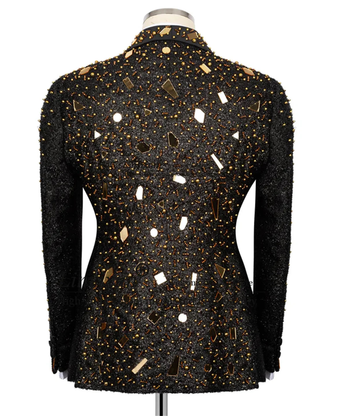 Luxury Beaded Crystals Men Suits Shawl Lapel Groom Tuxedos 3 Pieces Sets Customized Costume Homme Party Wedding Prom Blazers