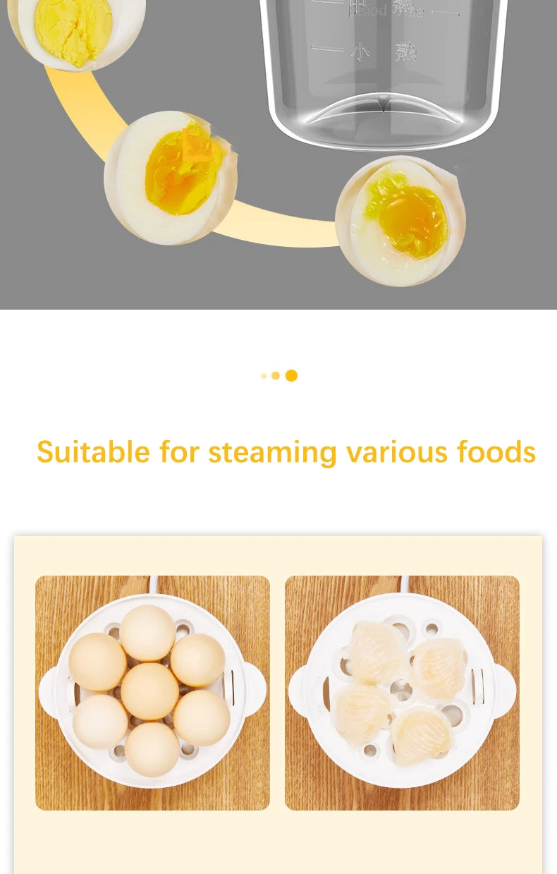 Multi Function Egg Steamer Electric Egg Cooker Corn Milk Steamed Kitchen Cooking Machine Rapid Double Layer Egg Boiler Steamer