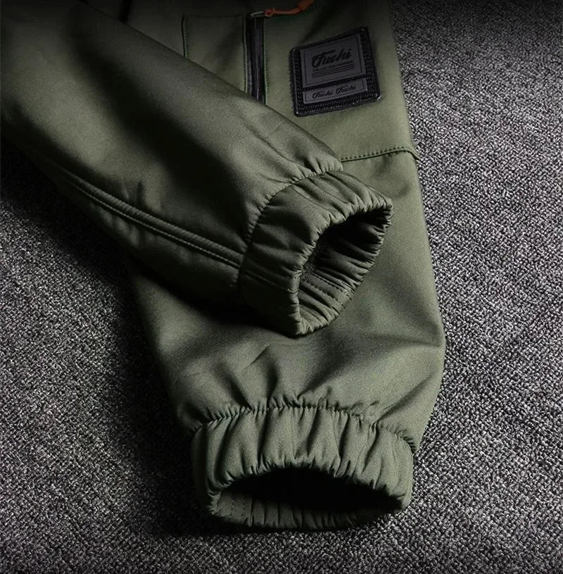 Hot Winter Velvet Thickened Jacket Suit for Men and Women Windproof and Water-proof Outdoor Cold-proof and Warm Work Clothes