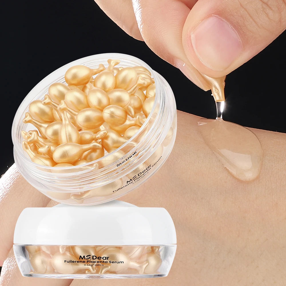 30/150Pcs Hyaluronic Acid Capsules Serum Hydrating Repair Moisturizing Essence Liquid Facial Deeply Nourishes Firming Skin Care