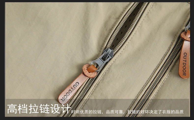 Men's Windbreaker Casual Men's Hooded Jacket Outdoor mountain Waterproof MA-1 Pilot Coat Men's Mountaineering Hunting Suit