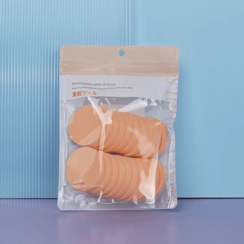 20pcs Cosmetic Puff Makeup Super Soft Puff Wet Dry Dual Use BB CC Cream Contour Facial Makeup Sponge Portable Trave Beauty Tool