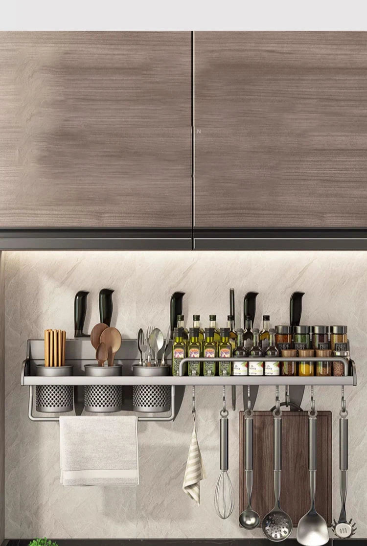 Kitchen Spice Storage Knives Holder Knife Stand Spice Rack Organizer Knives Holder Spoon and Chopsticks Rest Hanging Organizers